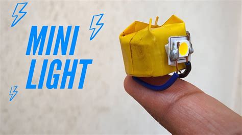 How To Make Led Mini Light Small Battery Operated Led Light Youtube