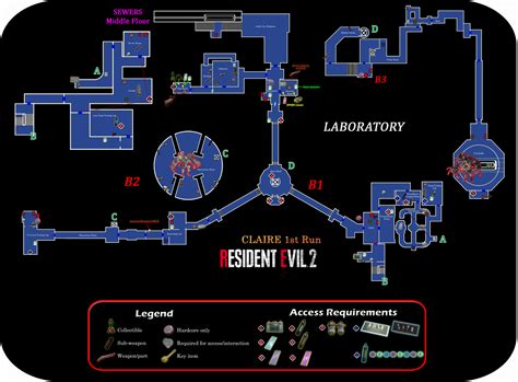 Resident Evil 2 Remake интерактивная карта 81 фото