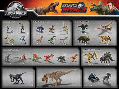 Jurassic World Dino Rivals Savage Strike Dinosaurs Assortment Mattel 2018 New Action Figures