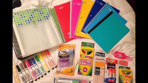 A Really Cool School Supplies Haul Youtube