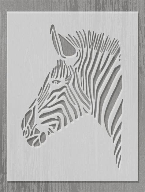Zebra Stencil A4 Stencil Heaven