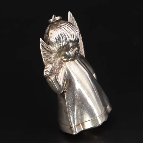 Vtg Sterling Silver Topazio Cazenovia Guardian Angel Christmas