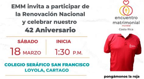 RENOVACION NACIONAL DE CELEBRACION DEL 42 ANIVERSARIO Encuentro