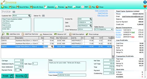 Product Avanti Small Business Software Accounting Stock Control