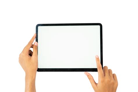 Free Two Hand Holding Blank Tablet 20950941 Png With Transparent Background