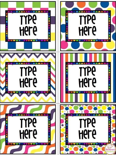 Free Printable And Editable Labels For Classroom Organization Labels