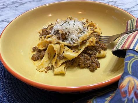 Ragu Bolognese With Homemade Pappardelle Country At Heart Recipes
