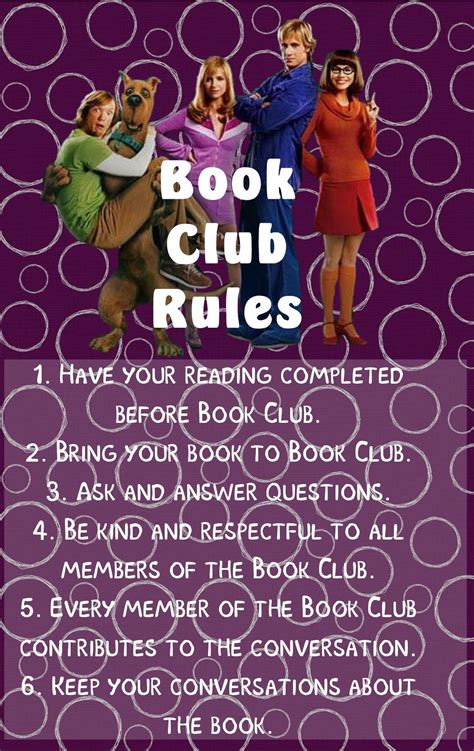 Scooby Doo Book Club Rules Scooby Doo Book The Book Club Counselors