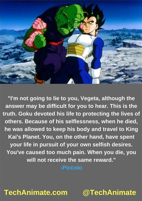 Nobody destroys kakarott while im around, destiny has reserved that. LIST 31 Inspirational Piccolo Quotes from DBZ | TechAnimate