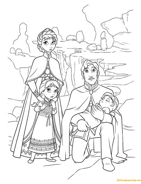 The Royal Family Coloring Page - Free Printable Coloring Pages