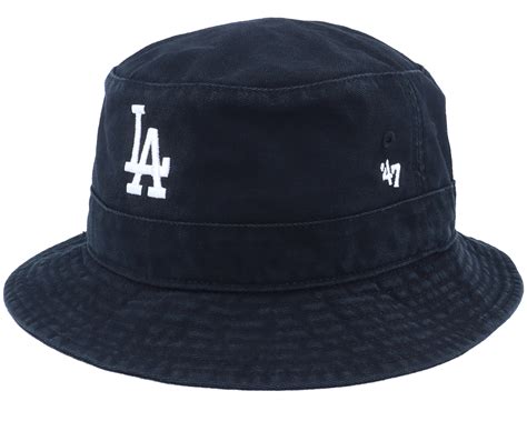 Los Angeles Dodgers Mlb Black Bucket 47 Brand Hat