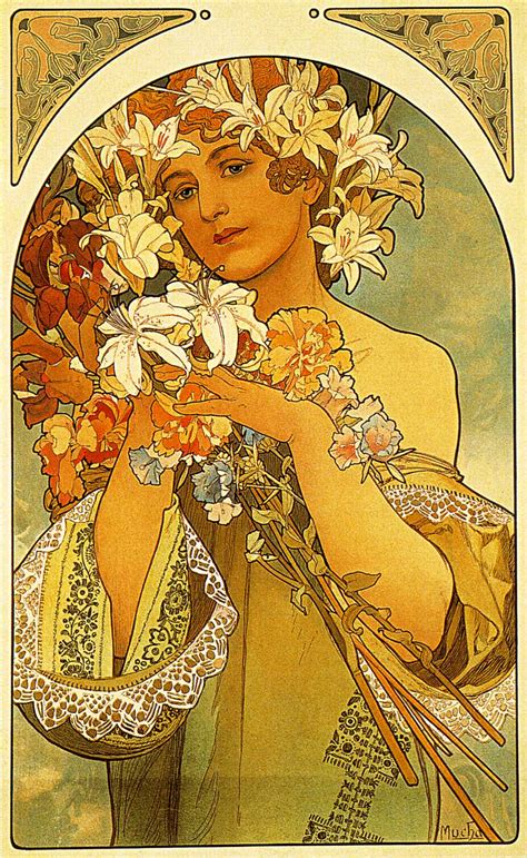 Flower 1897 Alphonse Mucha WikiArt Org