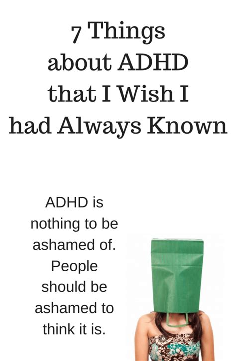 7 Things About Adhd I Wish I Had Always Known Add Freesources