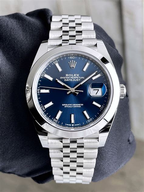 Rolex Datejust 41mm Unworn 2022 Automatic Watch Jubilee Smooth Blue
