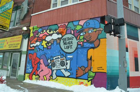 Beautiful Art Murals Of Detroit Michigan And Eastern Market