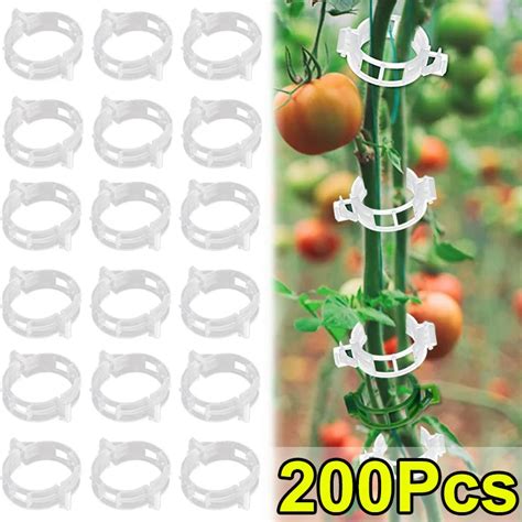 20050pcs Plant Clips Supports Reusable Plastic Connects Fixing Vine