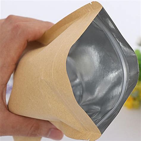 Custom Resealable Recyclable Kraft Paper Zipper Bag Kolysen