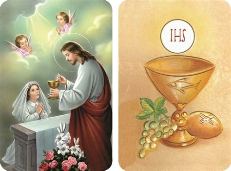 First Communion Girl 2d Holy Card Fc Ziegler Company