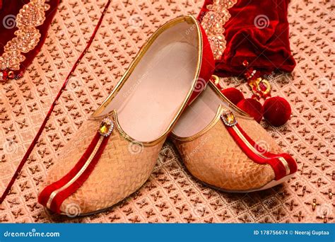 Indian Groom Shoes Stock Photo Image Of Indian Shoe 178756674