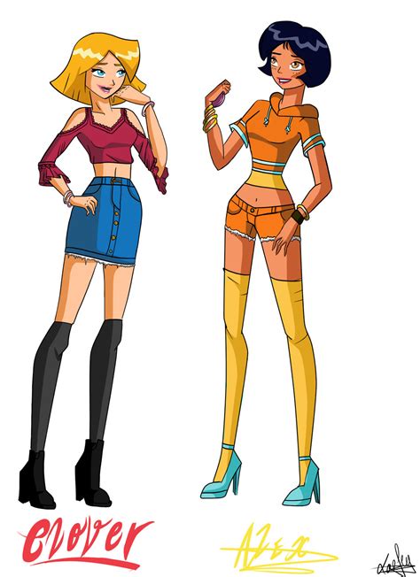 Totally Spies Clover And Alex Outfit Season 1 By Laefey On Deviantart