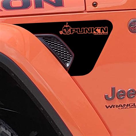 Jljt Fender Vent Punkn Edition Blackout Decal Pair Jeep Blackout