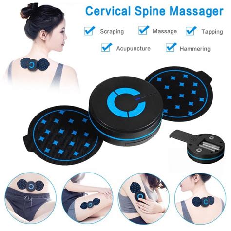Portable Mini Electric Neck Massager Cervical Spine Massage Patch