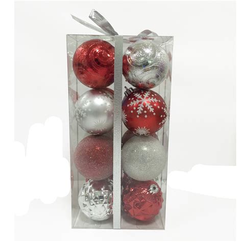 Rose quartz wish tree & roasted almond chocolates. Trimming Traditions 16 ct 70mm Red and Silver Shatterproof ...