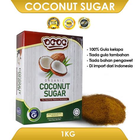 Gula Kelapa Organik Low Gi 100 Organic Coconut Sugar Ococ Buy 3 Get Free 1 Sachet Shopee Malaysia