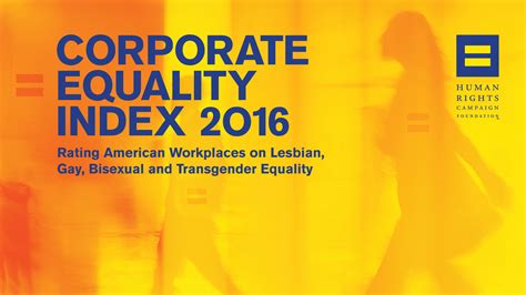 Hrc Releases First Corporate Equality Index To Rate Global Lgbt