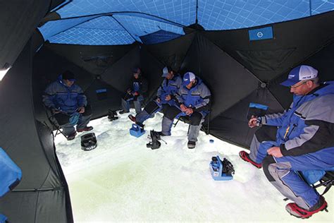 Ice castle fish houses | you can camp in a fish house but you can't fish in a camper. Hub Ice Shelters - In-Fisherman