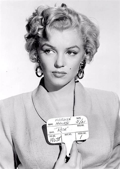 Missingmarilyn Marilyn Monroe In A Hair Test For Niagara 1952