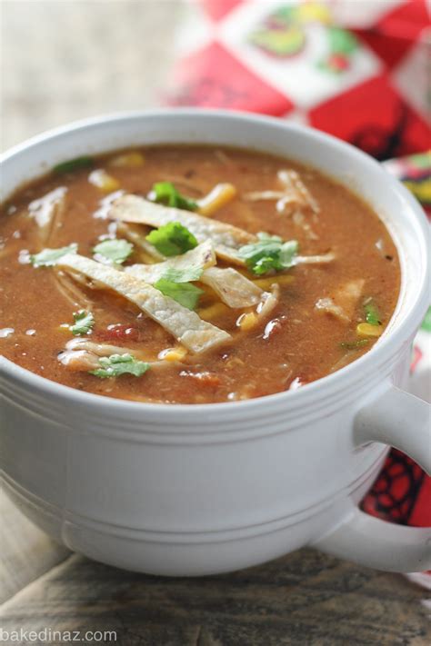 This creamy chicken and dumplings recipe is the ultimate comfort food! Light Creamy Chicken Tortilla Soup | Baked in AZ