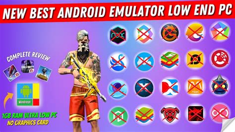 Best New Android Emulator For Free Fire Low End Pc 1gb Ram Without