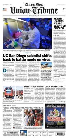 San Diego Union Tribune Metro Enewspaper