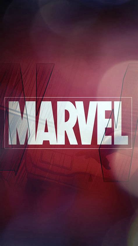 Marvel Logo Film Art Illust Minimal Bokeh Iphone 8 Wallpapers Free Download
