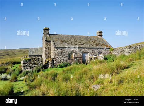 Isolated Farmhouse In The Heart Of The Welsh Upland Moorland Known As