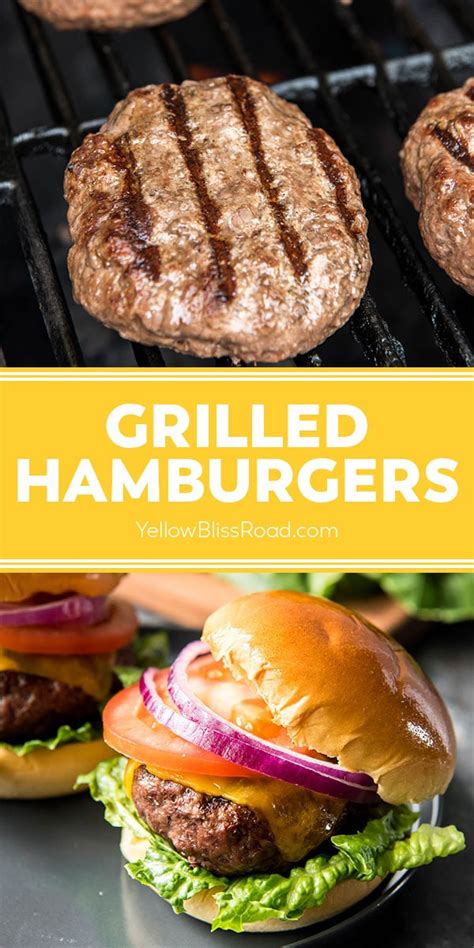 Juicy Grilled Hamburgers Recipe
