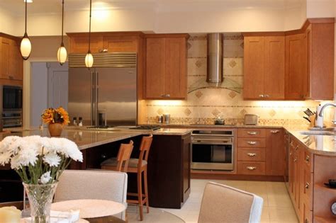 Maple kitchen cabinets with granite countertops. Contemporary Shaker Door Kitchen - Maple - Contemporary ...