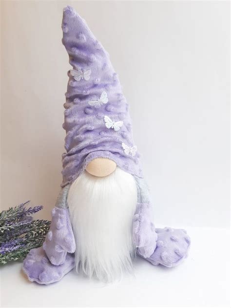Plush Purple Gnome Violet Home Decoration T Nisse Scandinavian