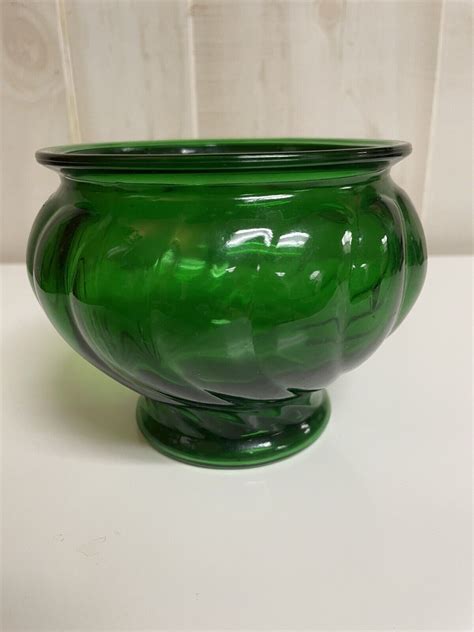 vintage napco emerald green glass vase cleveland ohio usa 1191 ebay