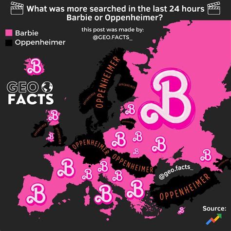 Barbieheimer Trends Mapped Vivid Maps Hot Sex Picture
