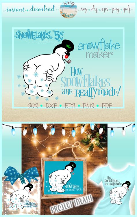 Download How Snowflakes Are Really Made Snowman Funny Quote SVG ...