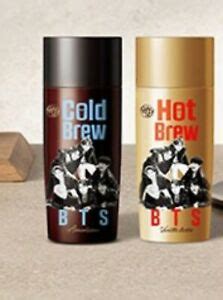 Bts coffee cold brew americano & bts coffee hot brew latte ! BTS HOT BREW HY vanilla latte COFFEE CUP OFFICIAL Empty ...