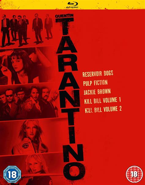 Quentin Tarantino 2015 Boxset 5 Blu Ray Edizione Regno Unito Blu Ray Amazones Rza Rosanna