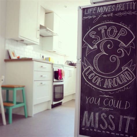 Ferris Buellers Inspired Kitchen Chalkboard Mantra Hand Lettered By