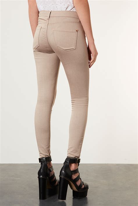 Topshop Blonde Leigh Skinny Jeans In Natural Lyst