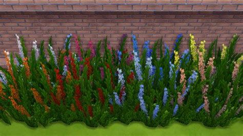 Lovely Lavender Hedge Sims 4 Plants Sims Sims 4 Cc Plants
