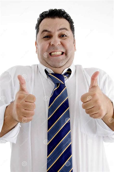 Businessman Showing Approved Hand Gesture Stock Image Image Of Male
