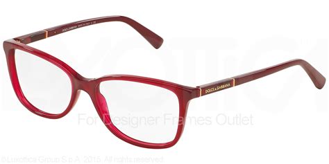 Dolce And Gabbana Eyeglasses Dg 3219 2681 Opal Red 55mm