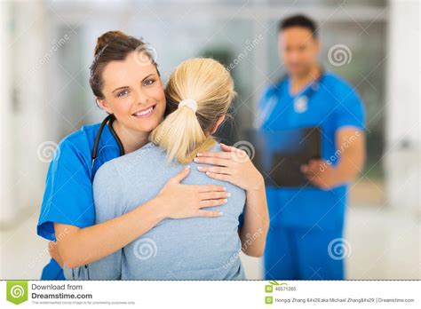 Doctor Hugging Patient Stock Image Image Of Consultant 46571265